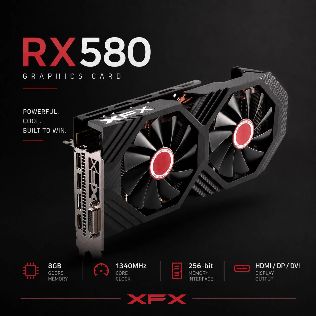 تصویر نمونه‌کار پوستر تبلیغاتی rx580